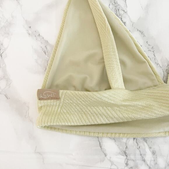 IMSY Claire Triangle Bikini Top Butter Yellow XS - Picture 6 of 6